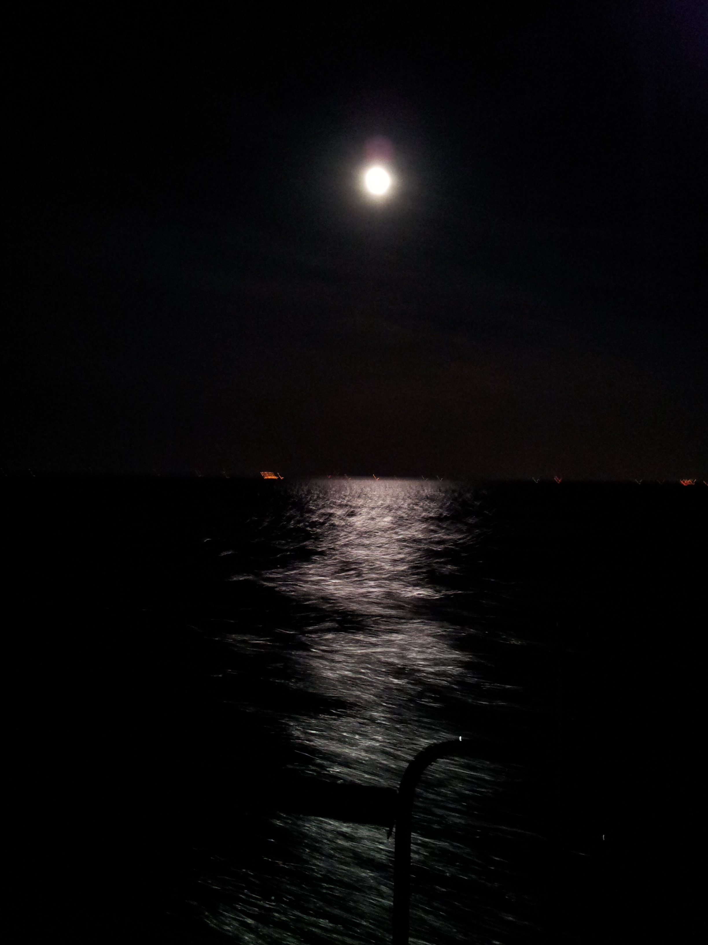 Full Moon Over The Ocean
